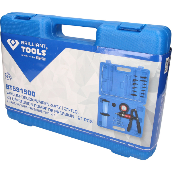 Coffret de contrôle par dépression, 21 pcs BT581500 Brilliant Tools