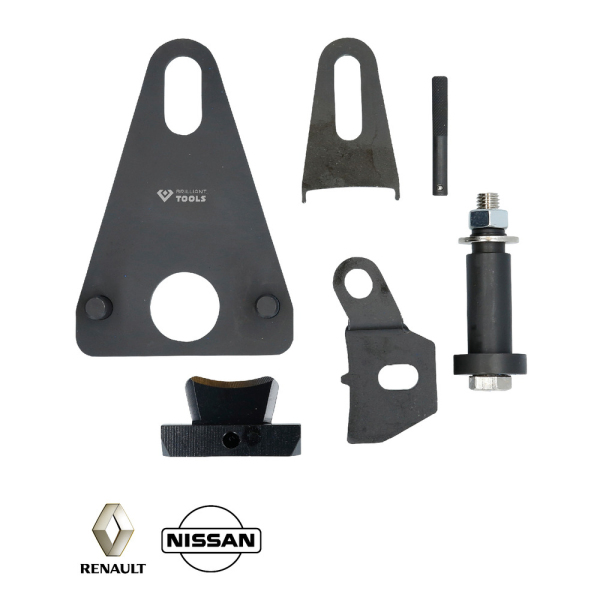 Jeu d’outils de blocage de la courroie du vilebrequin/du volant moteur pour Renault, Nissan BT594610 Brilliant Tools