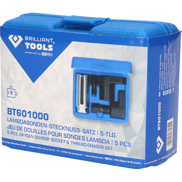 Jeu de douilles pour sonde Lambda, 5 pcs BT601000 Brilliant Tools