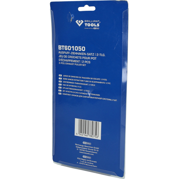 Jeu de crochets pour silent-blocs d’échappement, 2 pcs BT601050 Brilliant Tools