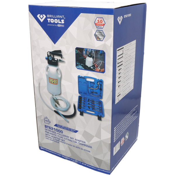 Appareil de remplissage d’huile de boîte de vitesse avec adaptateur BT621000 Brilliant Tools