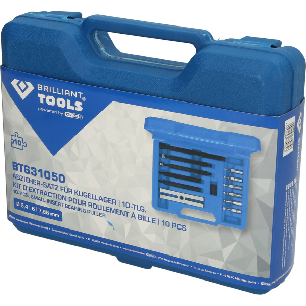 Kit d’extracteur de roulement, 10 pcs BT631050 Brilliant Tools
