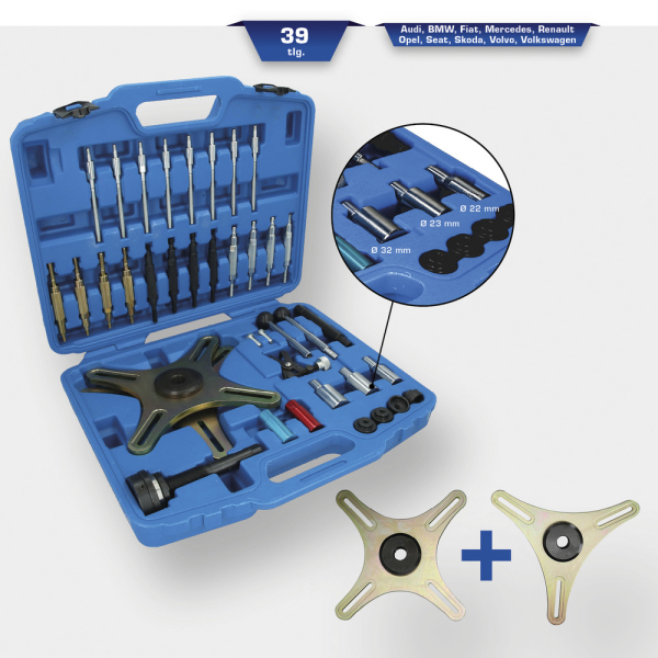 Jeu d’outils de centrage pour embrayage SAC, 39 pcs BT641150 Brilliant Tools
