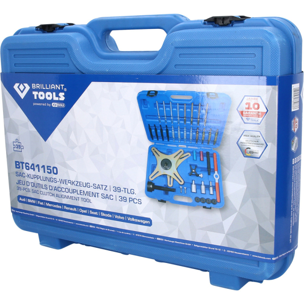 Jeu d’outils de centrage pour embrayage SAC, 39 pcs BT641150 Brilliant Tools