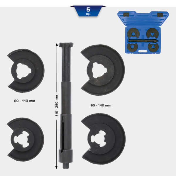 Jeu de compresseurs de ressort interne télescopique, 5 pcs BT651010 Brilliant Tools