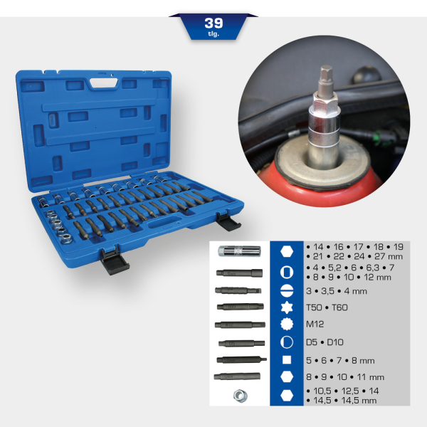 Coffret d’outils pour amortisseur, 39 pcs BT651050 Brilliant Tools