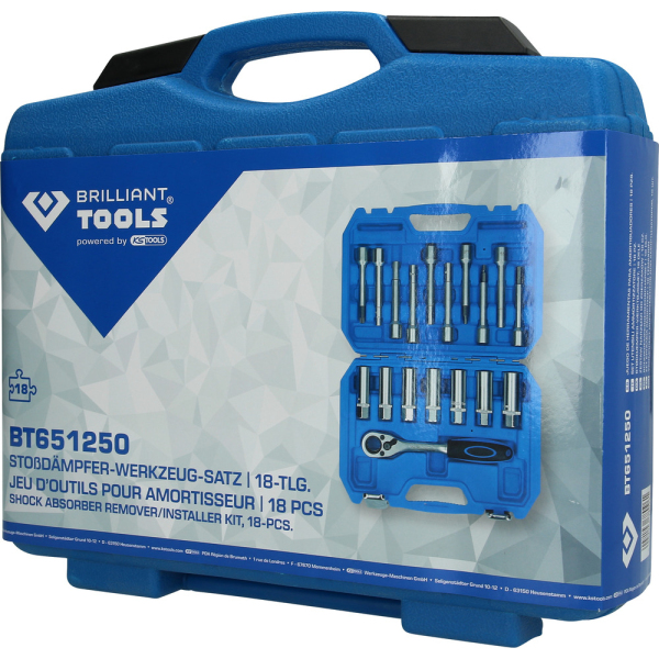 Jeu d’outils pour amortisseurs, 18 pcs BT651250 Brilliant Tools