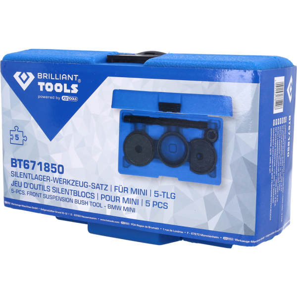 coffret d’outils pour silent-blocs, pour Mini, 8 pcs BT671850 Brilliant Tools