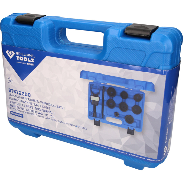 Jeu d’outils bras longitudinal, pour essieu arrière BMW, 10 pcs BT672200 Brilliant Tools