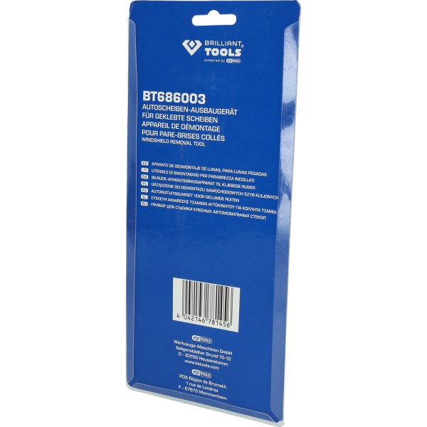 Couteau à pare-brise pour les vitres collées BT686003 Brilliant Tools