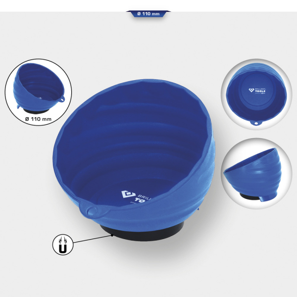Bol magnétique en plastique, Ø11cm BT691159 Brilliant Tools