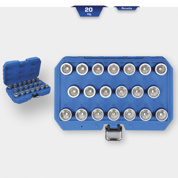 Coffret de démontage d'écrous antivols Porsche, 21 pcs BT691330 Brilliant Tools