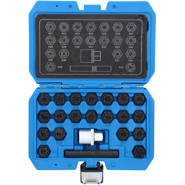 Coffret de démontage d'écrous antivolsVW, 22 pcs BT691390 Brilliant Tools