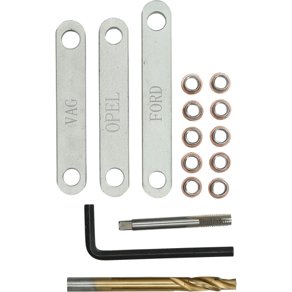 Coffret de réparation pour filetage de frein, M9 x 1,25, 16 pcs BT701100 Brilliant Tools