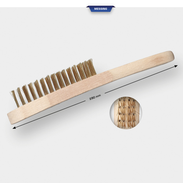 Brosse laiton 4 rangées, 290mm BT706009 Brilliant Tools