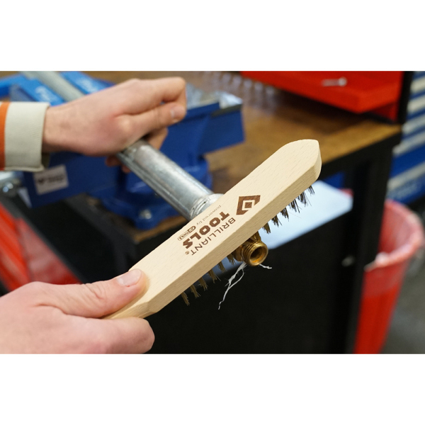 Brosse laiton 4 rangées, 290mm BT706009 Brilliant Tools