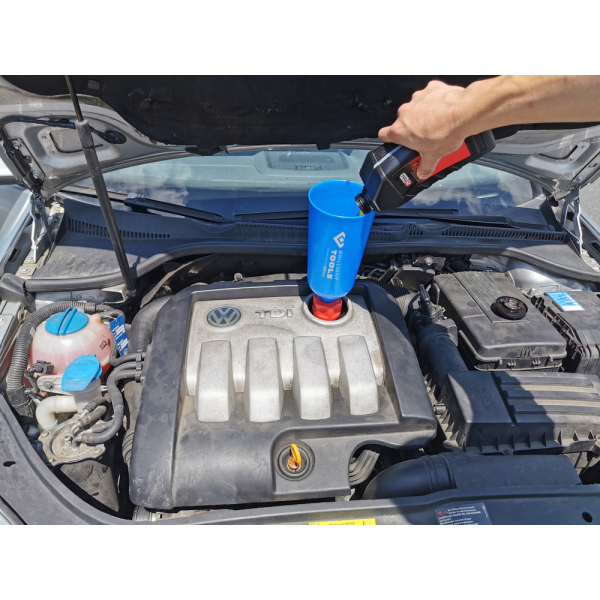 Entonnoir de remplissage d'huile avec adaptateur pour VAG BT711130 Brilliant Tools