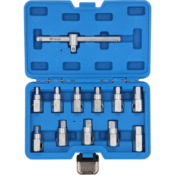 Coffret de douilles pour vidange d’huile 12pcs BRILLIANT TOOLS - BT711150