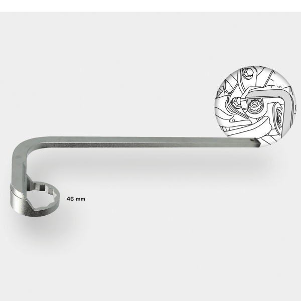 Clé de filtre à huile type Haldex, 46mm BT716000 Brilliant Tools