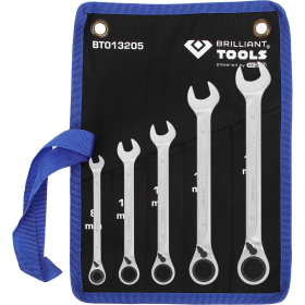 Jeu de clés mixtes à cliquet réversible, 6 - 32 mm Brilliant Tools
