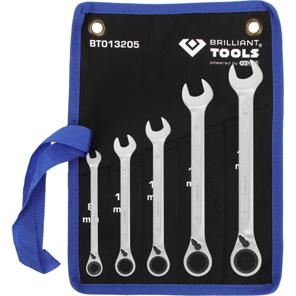 Jeu de clés mixtes à cliquet réversible, 6 - 32 mm Brilliant Tools