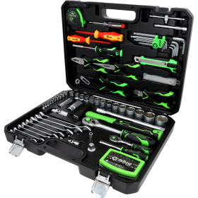 Coffret d'outillage généraliste 1/4"+1/2" 107 pcs COMPETITION - 512.0107