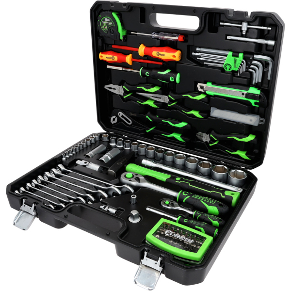 Coffret d'outillage généraliste 1/4"+1/2" 107 pcs COMPETITION - 512.0107