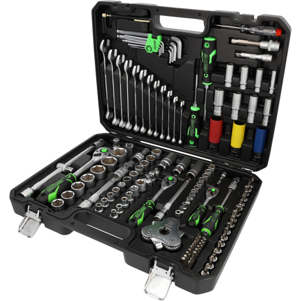 Coffret d'outillage 1/4"+3/8"+1/2" 132 pcs spécial automobile COMPETITION - 512.0132