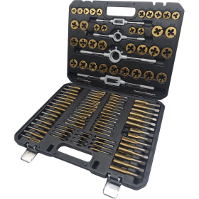 Jeu de tarauds et filières TiN  110 pcs COMPETITION - 512.5070
