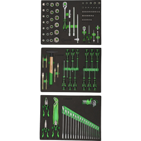 Jeu de modules pour système d’armoires d’atelier  512.6000 avec 119 outils Premium COMPETITION - 512.6001