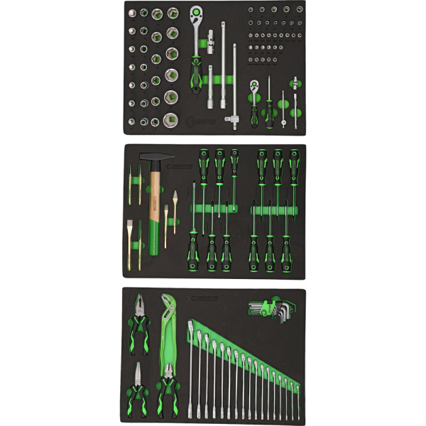 Jeu de modules pour système d’armoires d’atelier  512.6000 avec 119 outils Premium COMPETITION - 512.6001