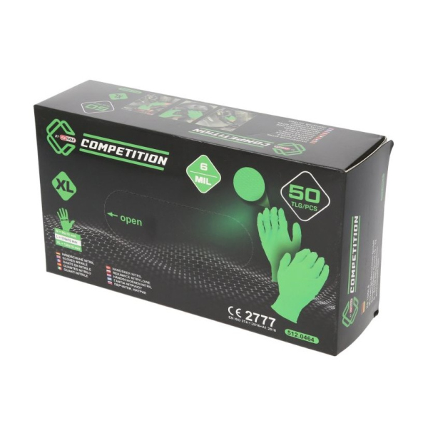 Gants nitrile vert COMPETITION - 512.0464OP