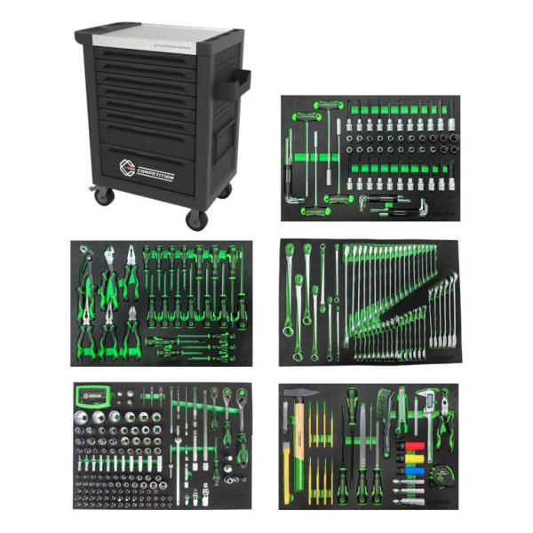 Servante d’atelier 8 tiroirs + 341 outils COMPETITION - 512.5341