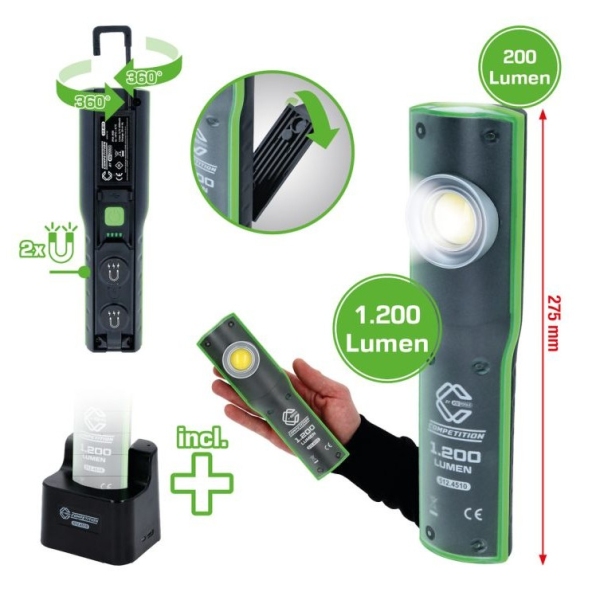 Lampe de travail LED à variateur 1200 Lumens COMPETITION - 512.4510