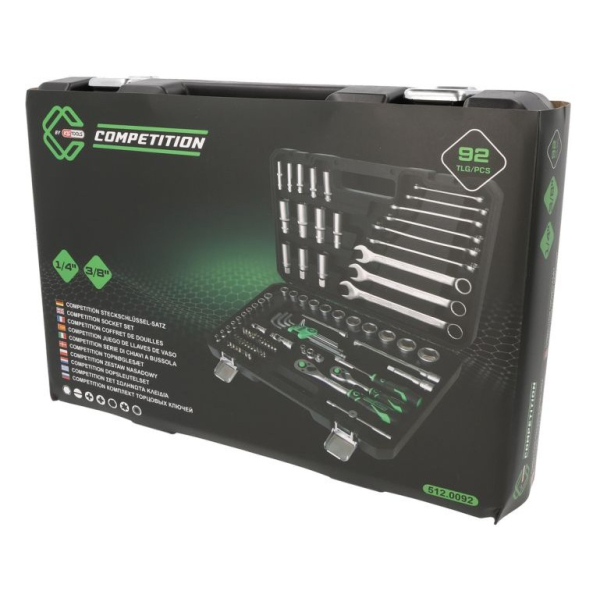 Coffret de douilles 1/4"+3/8" 91pcs COMPETITION - 512.0092