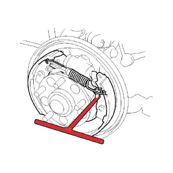 Outil à poignée en T pour ressort de frein KS TOOLS - 150.2208