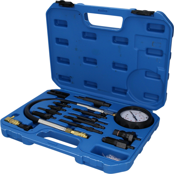 Coffret de contrôle de compression pour moteurs diesel, 15 pcs Brilliant Tools - BT581050 