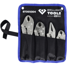 Jeu de pinces étaux à verrouillage, 4 pcs Brilliant Tools - BT065004 