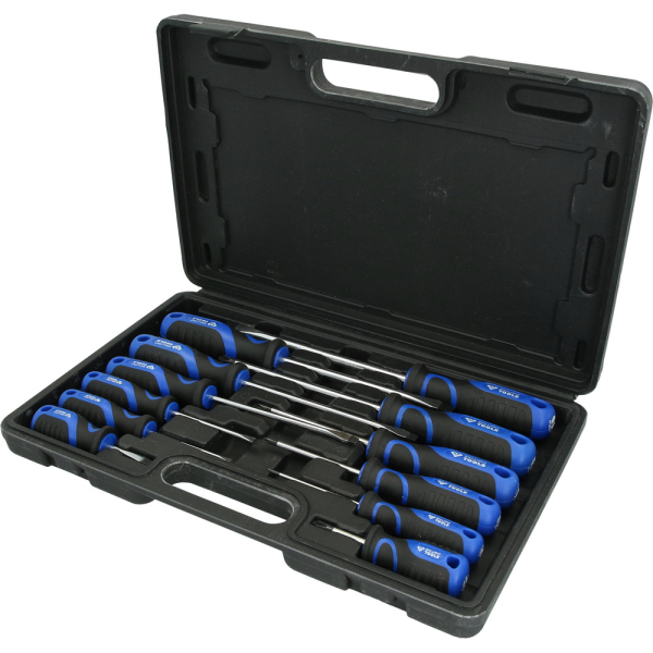 Jeu de tournevis Fente, PHILIPPS, 12 pcs Brilliant Tools - BT033012 