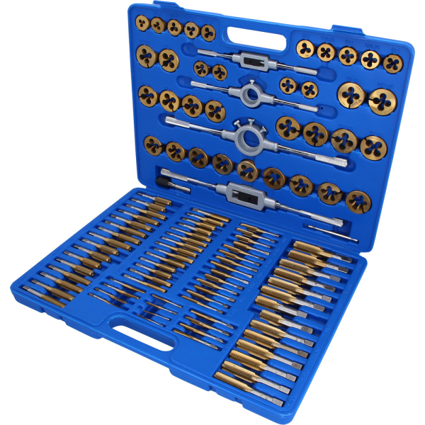Jeu de tarauds et filières TiN, 110 pcs Brilliant Tools - BT101985 