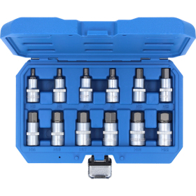 Jeu de douilles tournevis 1/2'', 6 pans 5 -22mm, 12 pcs Brilliant Tools - BT022012 