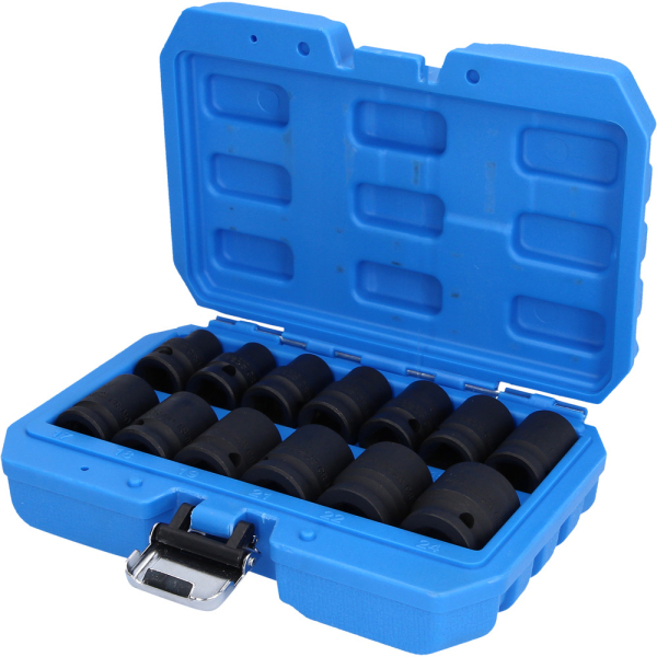Jeu de douilles à chocs courtes 1/2'', 6 pans, 13 pcs Brilliant Tools - BT022620 