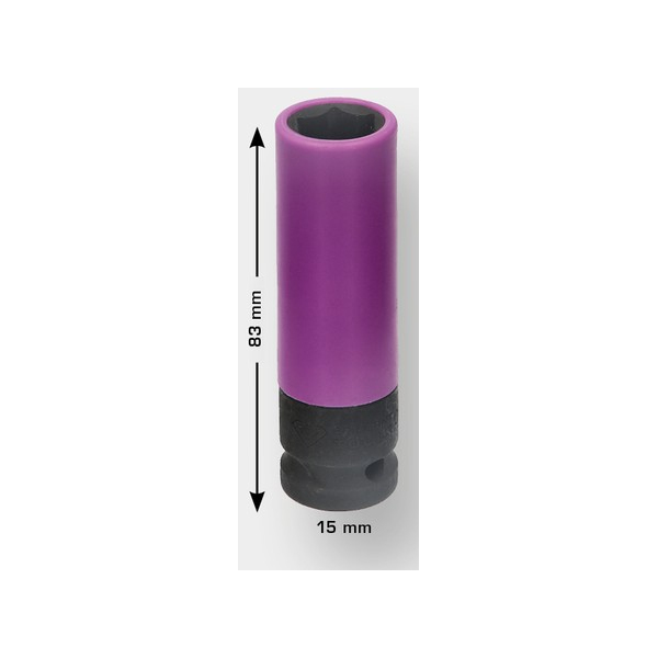 Douille à chocs 1/2'' pour jantes aluminium 15 à 22 mm BRILLIANT TOOLS