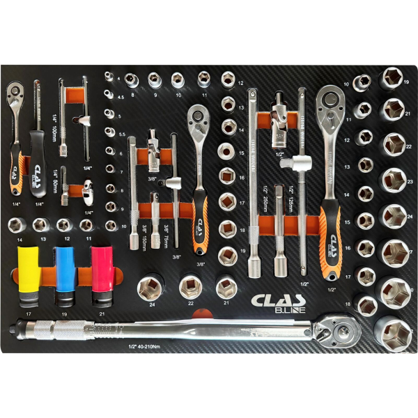 Servante 7 tiroirs + 274 outils CLAS - EG 1310BL