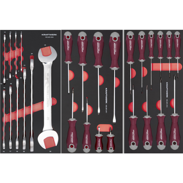 Servante BT700 PRO 7 tiroirs + Composition 278 outils KRAFTWERK - 102.117.110