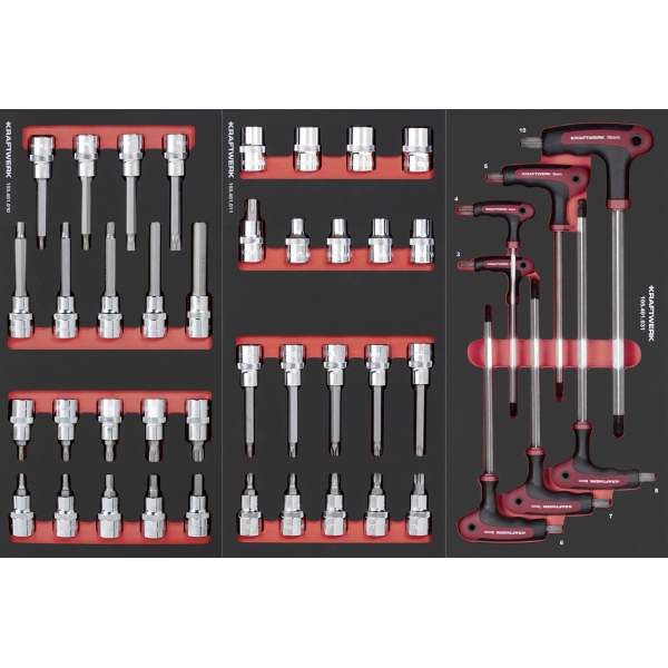 Servante BT700 PRO 8 tiroirs + Composition 296 outils KRAFTWERK - 102.118.108