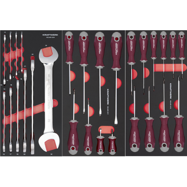 Servante BT700 PRO 8 tiroirs + Composition 296 outils KRAFTWERK - 102.118.108