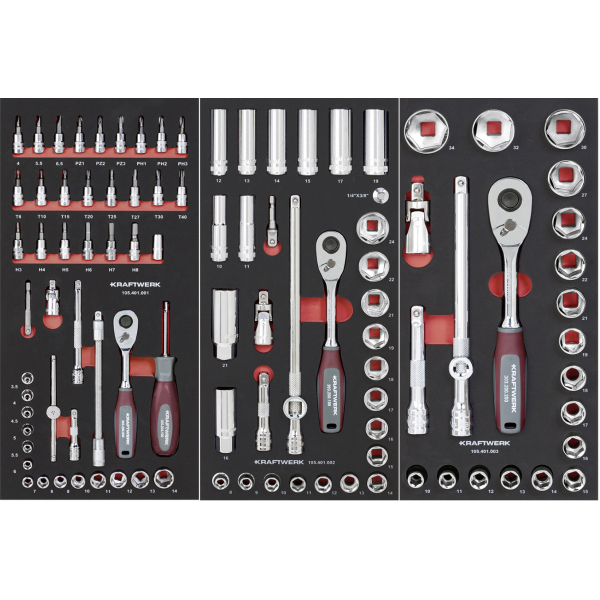 Servante BT700 Pro 8 tiroirs + Composition 236 outils KRAFTWERK - 102.470.510