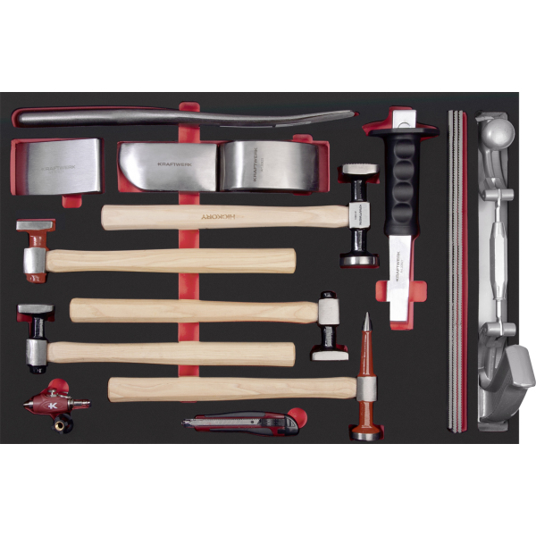 Servante LT700 3 tiroirs + Composition 119 outils KRAFTWERK - 102.103.201