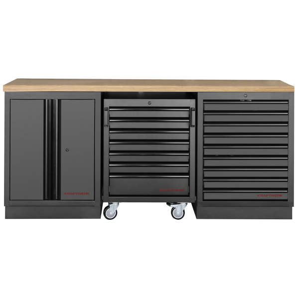 Mobilier d'Atelier 3 Éléments MOBILIO BLK Hêtre KRAFTWERK - 3964K-BLK-26
